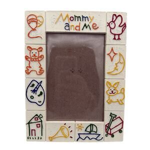 Vintage I Love My Mommy Picture Frame Home Decor Colorful Mother's Day Gift 3x5